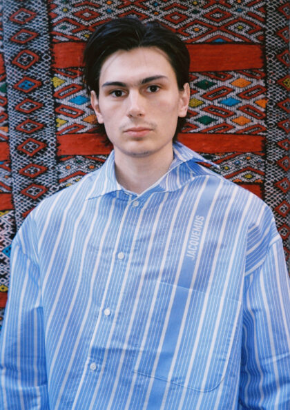 JACQUEMUS - LA CHEMISE CUADRO JACQUARD BUSINESS BIG LOG