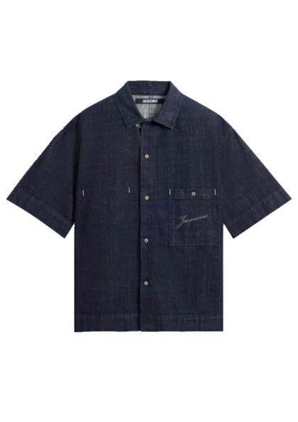JACQUEMUS - LA CHEMISE DE-NÎMES ALOE - DARK NAVY