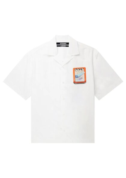 JACQUEMUS - LA CHEMISE JEAN BOITE SARDINES ORANGE