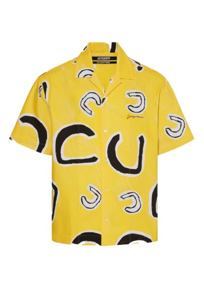 JACQUEMUS - LA CHEMISE JEAN MONOGRAMME BLACK YELLOW