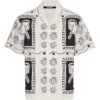 JACQUEMUS - LA CHEMISE JEAN PRINT BLACK & WHITE HORSE