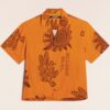 JACQUEMUS - LA CHEMISE JEAN PRINT ORANGE ARTY SUN