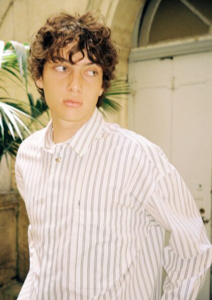 JACQUEMUS - LA CHEMISE MANCHES LONGUES PRINT BEIGE STRIPES