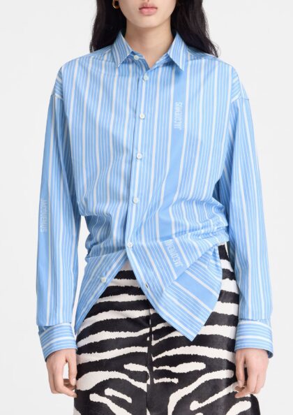 JACQUEMUS - LA CHEMISE SIMON JACQUARD BUSINESS BIG LOG