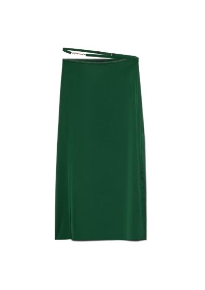JACQUEMUS - LA JUPE NOTTE DARK GREEN