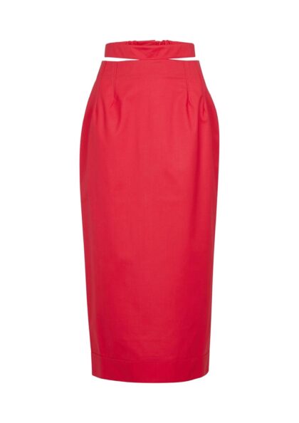JACQUEMUS - LA JUPE VALERIE RED