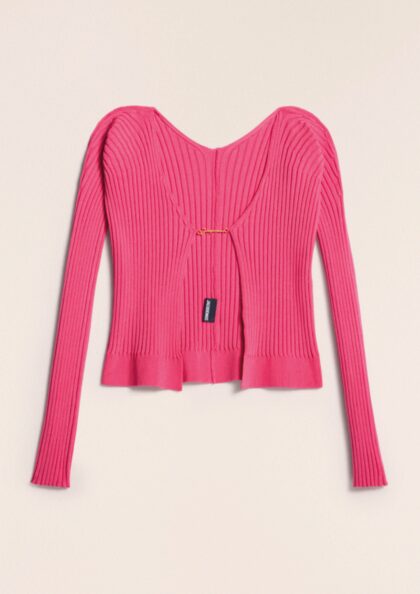 JACQUEMUS - LA MAILLE PRALU LONGUE PINK