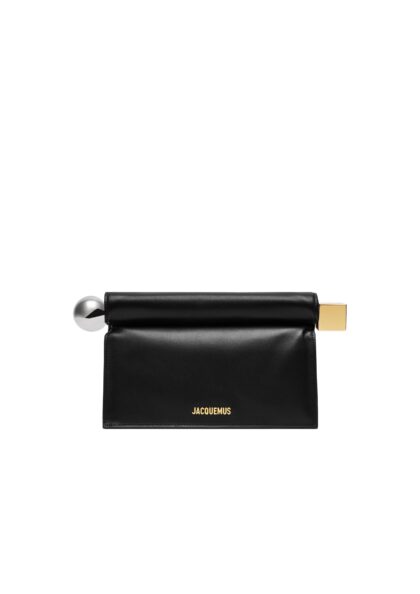 JACQUEMUS - LA POCHETTE ROND CARRE BLACK