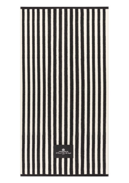 JACQUEMUS - LA SERVIETTE RAYURES PRINT SUNSHADE STRIPES BEIGE/BLACK