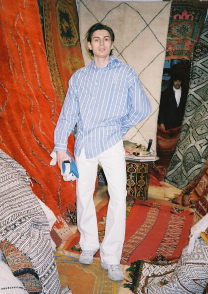 JACQUEMUS - LE DE NÎMES DROIT OFF WHITE/TABAC