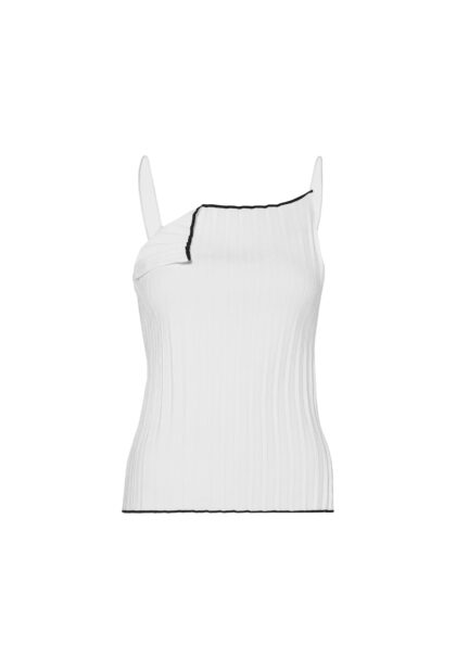 JACQUEMUS - LE HAUT MAILLE PLISSE WHITE
