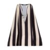 JACQUEMUS - LE HAUT NORMA PRINT SUNSHADE STRIPES BEIGE/BLACK