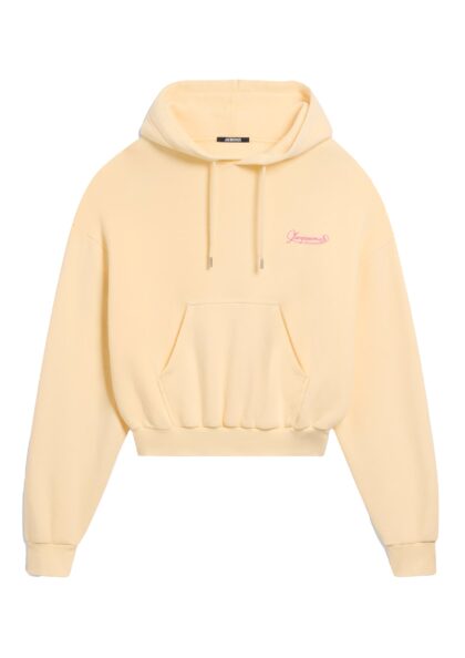 JACQUEMUS - LE HOODIE CORTO UNI CLUB BEIGE