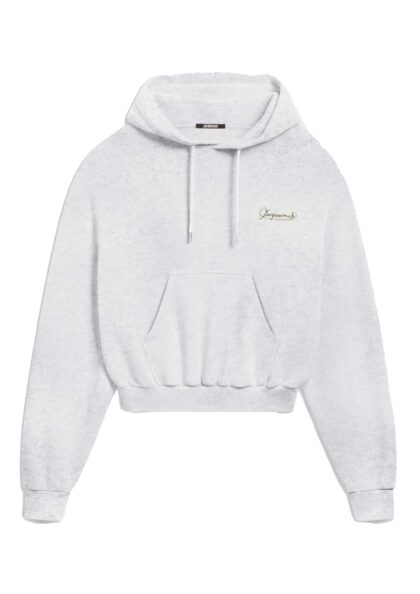JACQUEMUS - LE HOODIE CORTO UNI CLUB GREY