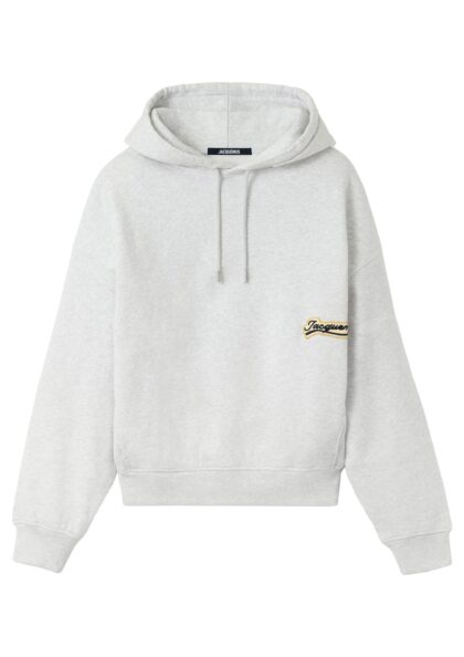 JACQUEMUS - LE HOODIE GIO VARSITY PATCH GREY