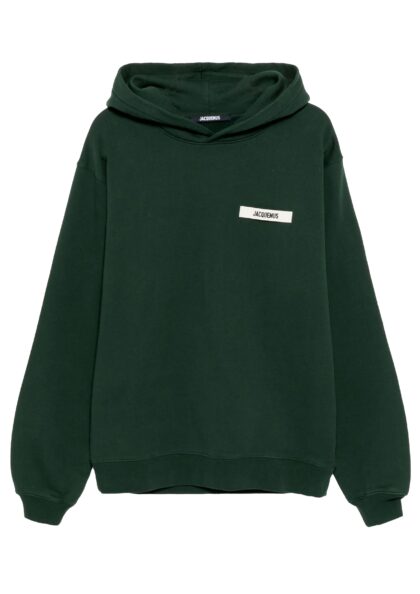 JACQUEMUS - LE HOODIE GROS GRAIN DARK GREEN 2