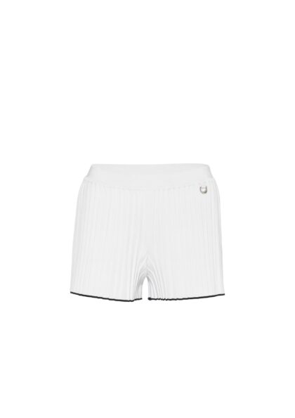 JACQUEMUS - LE SHORT MAILLE PLISSE WHITE