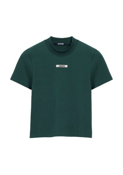 JACQUEMUS - LE T-SHIRT GROS GRAIN DARK GREEN 2 WOMEN