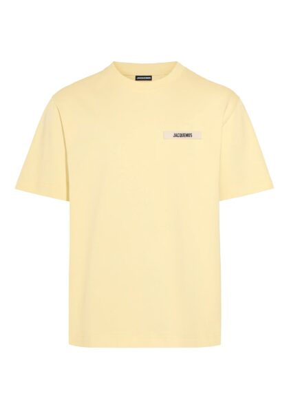 JACQUEMUS - LE T-SHIRT GROS GRAIN LIGHT YELLOW