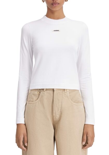 JACQUEMUS - LE T-SHIRT GROS GRAIN MANCHES LONGUES WHITE