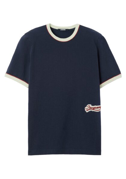 JACQUEMUS - LE TSHIRT GIO VARSITY PATCH NAVY