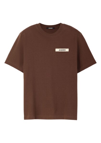 JACQUEMUS - LE TSHIRT GROS GRAIN DARK BROWN