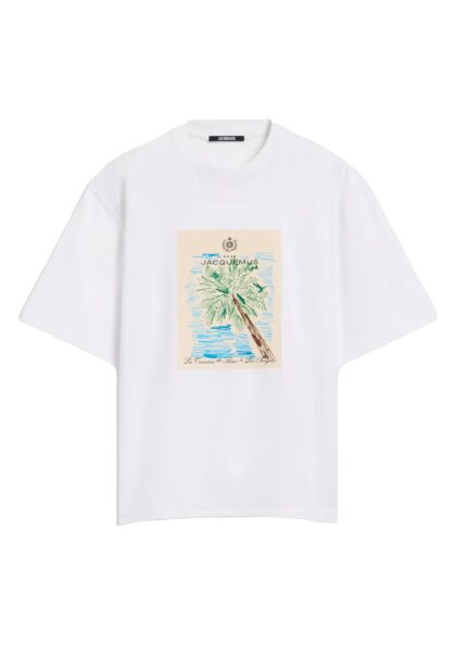JACQUEMUS - LE TSHIRT MARINO ARTY HOTEL WHITE