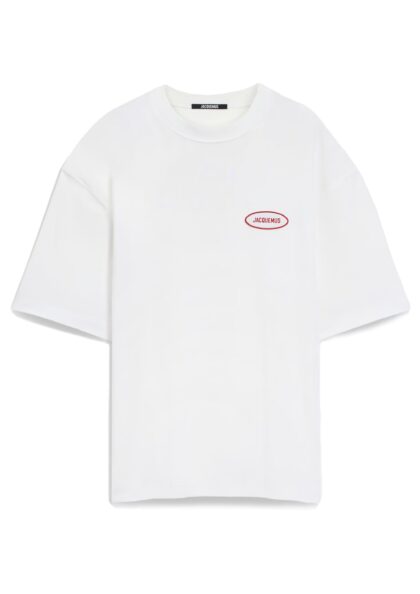 JACQUEMUS - LE TSHIRT STAZIONE - STATION PATCH WHITE