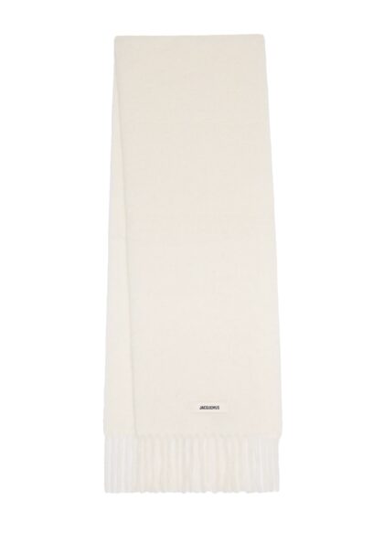 JACQUEMUS - L'ECHARPE CARRO OFF WHITE